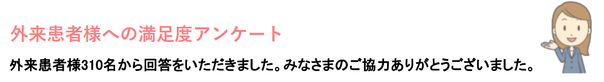 西陣病院、患者さまアンケート結果